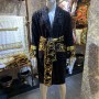 Versace robes for Men and Women Unisex Bathrobes, House Coats Barocco Sleeve