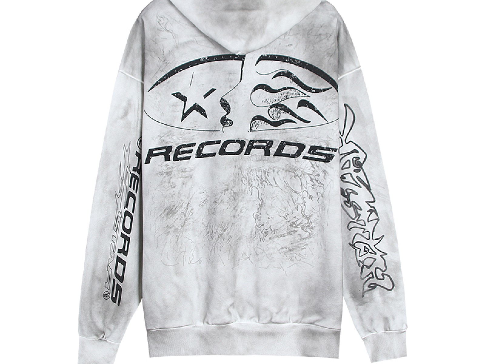 Hellstar Hellstar Stonewashed Distressed Terry High-Street Vintage Hoodie