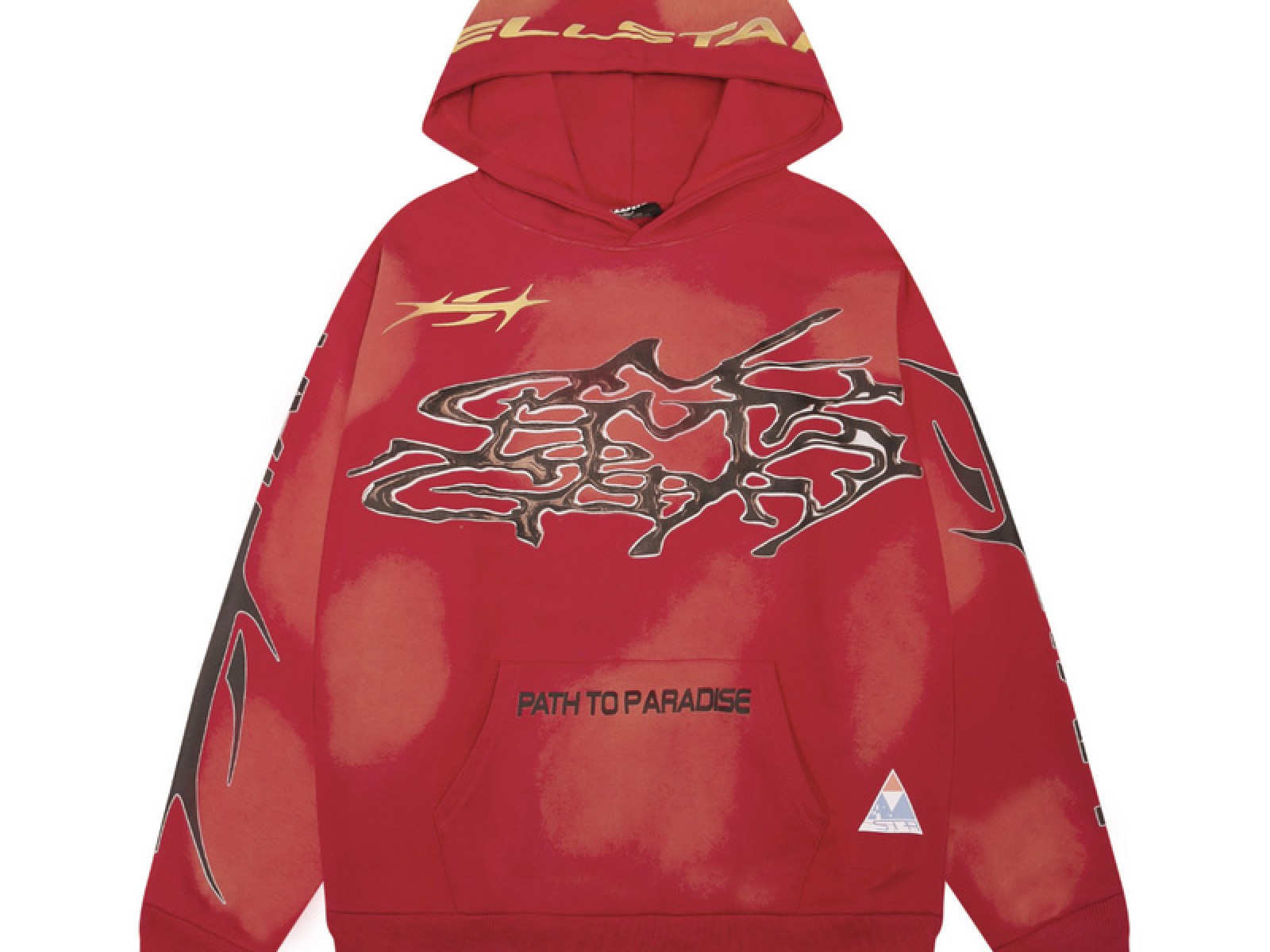 HELLSTAR Red Hoodie and Sweatpants set