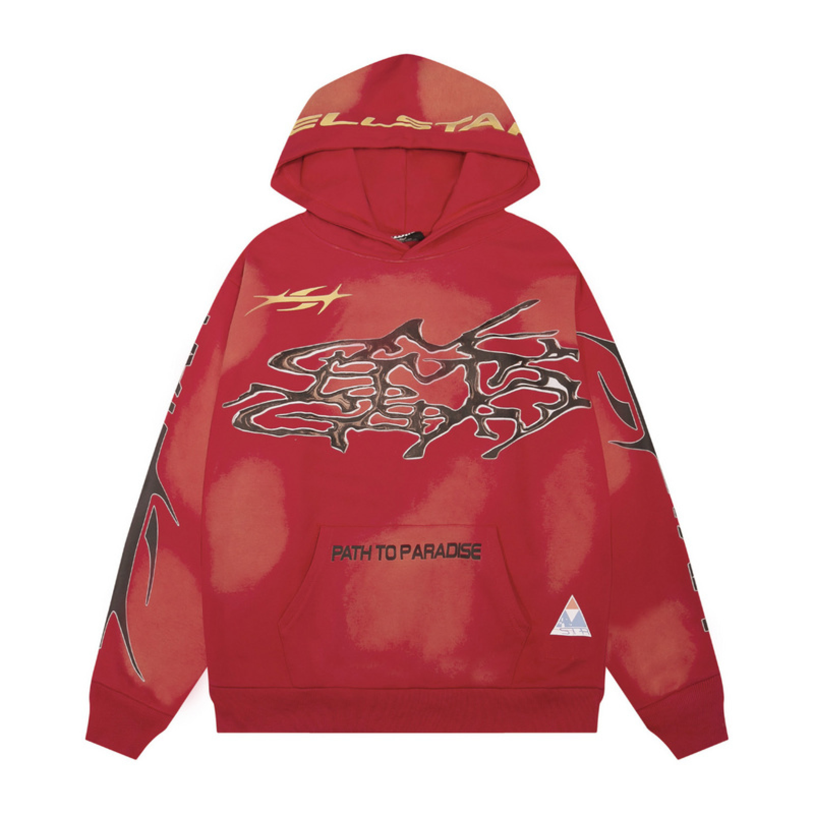 HELLSTAR Red Hoodie and Sweatpants set