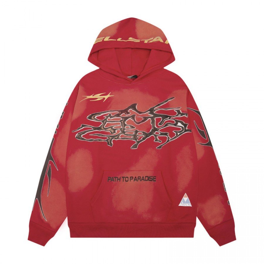 HELLSTAR Red Hoodie and Sweatpants set