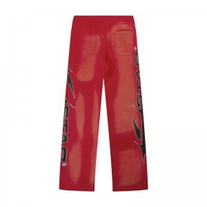 HELLSTAR Red Hoodie and Sweatpants set