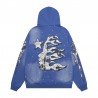 Hellstar Uniform Hoodie and Pants Blue Sweatshirts Full Set