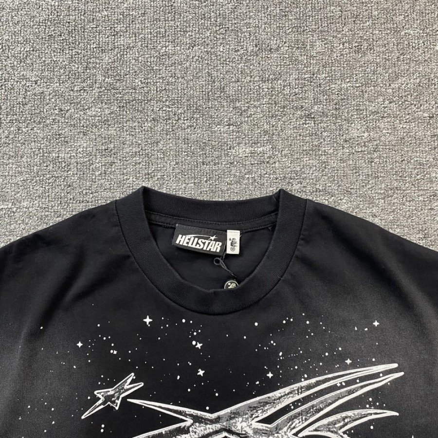 HELLSTAR T-shirt Black and White High Quality Tees