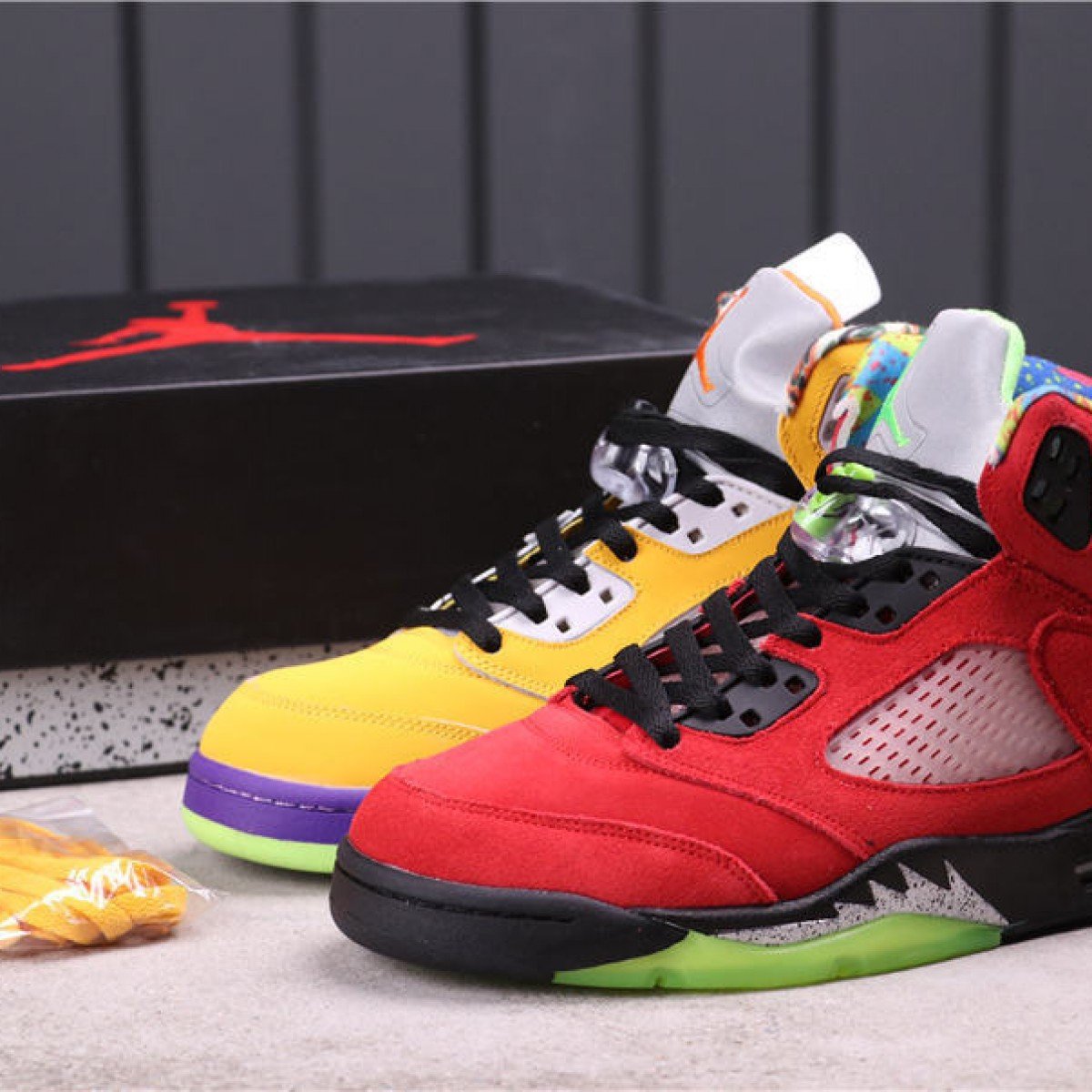 53USD Air Jordan 5 “What The” CZ5725-700 36-46