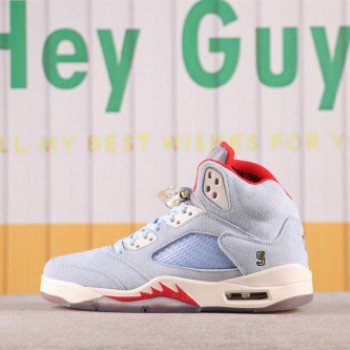 US$53 Trophy Room x Air Jordan 5 Ice Blue CI1899-400 Size 36-47.5
