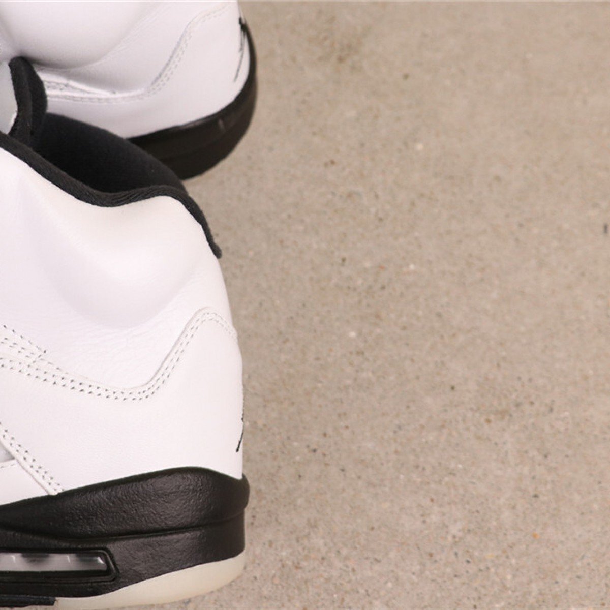 USD$75 Air Jordan 5 White Black-Sail-Metallic Silver DD0587-110 