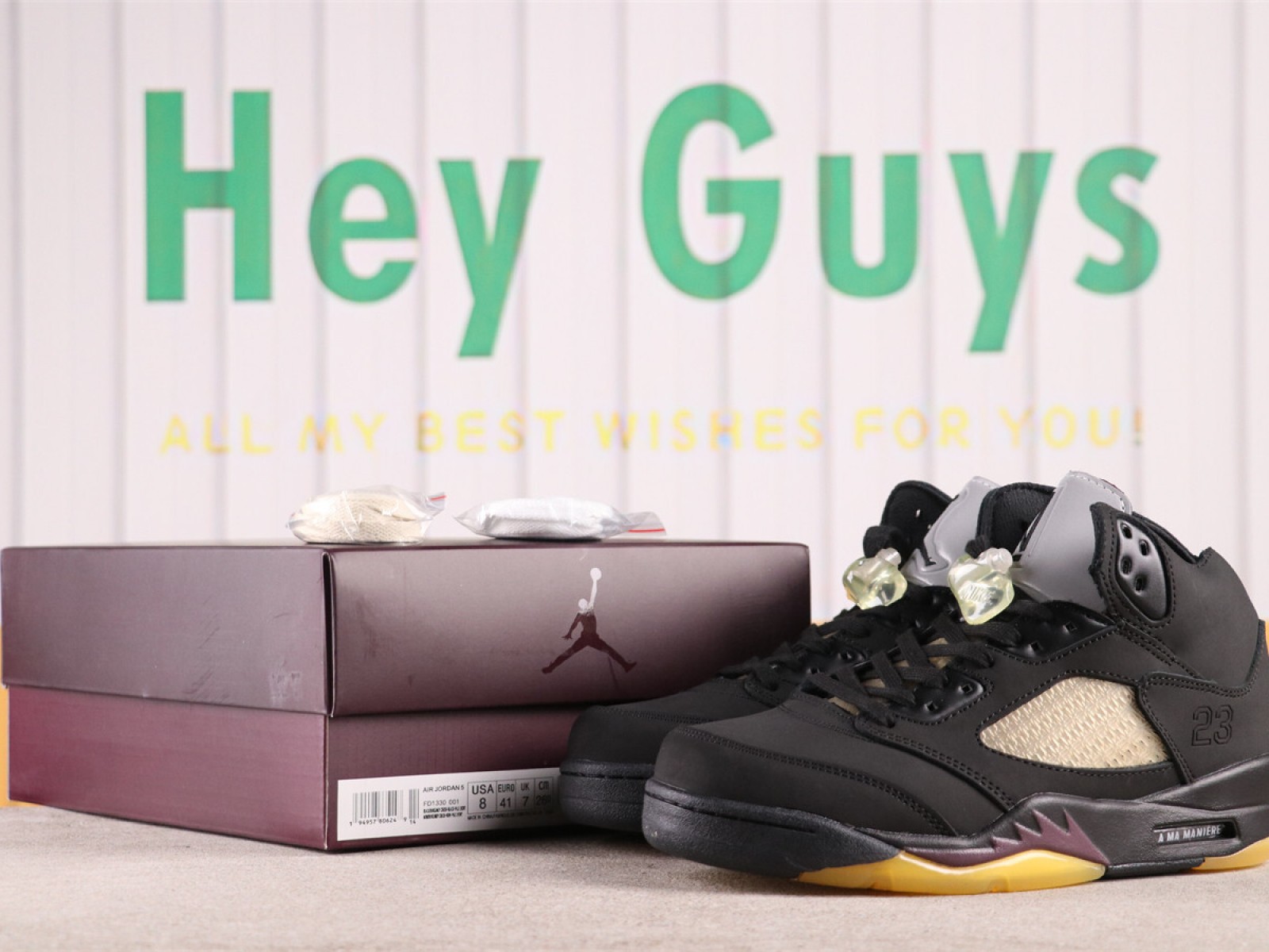 A Ma Maniere x Air Jordan 5 Black FD1330-001