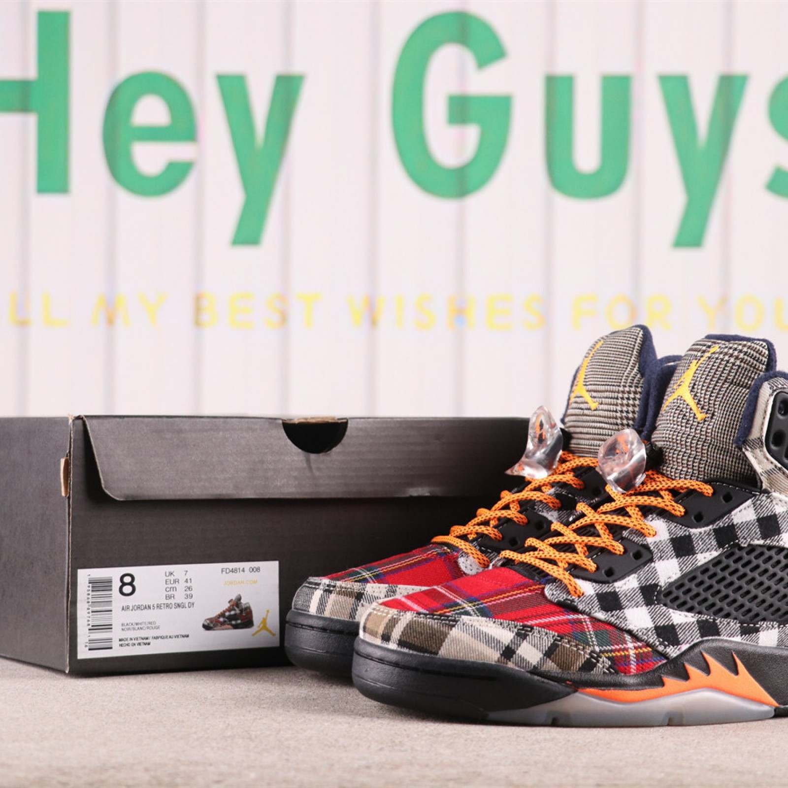 Air Jordan 5 GS Plaid FD4814-008