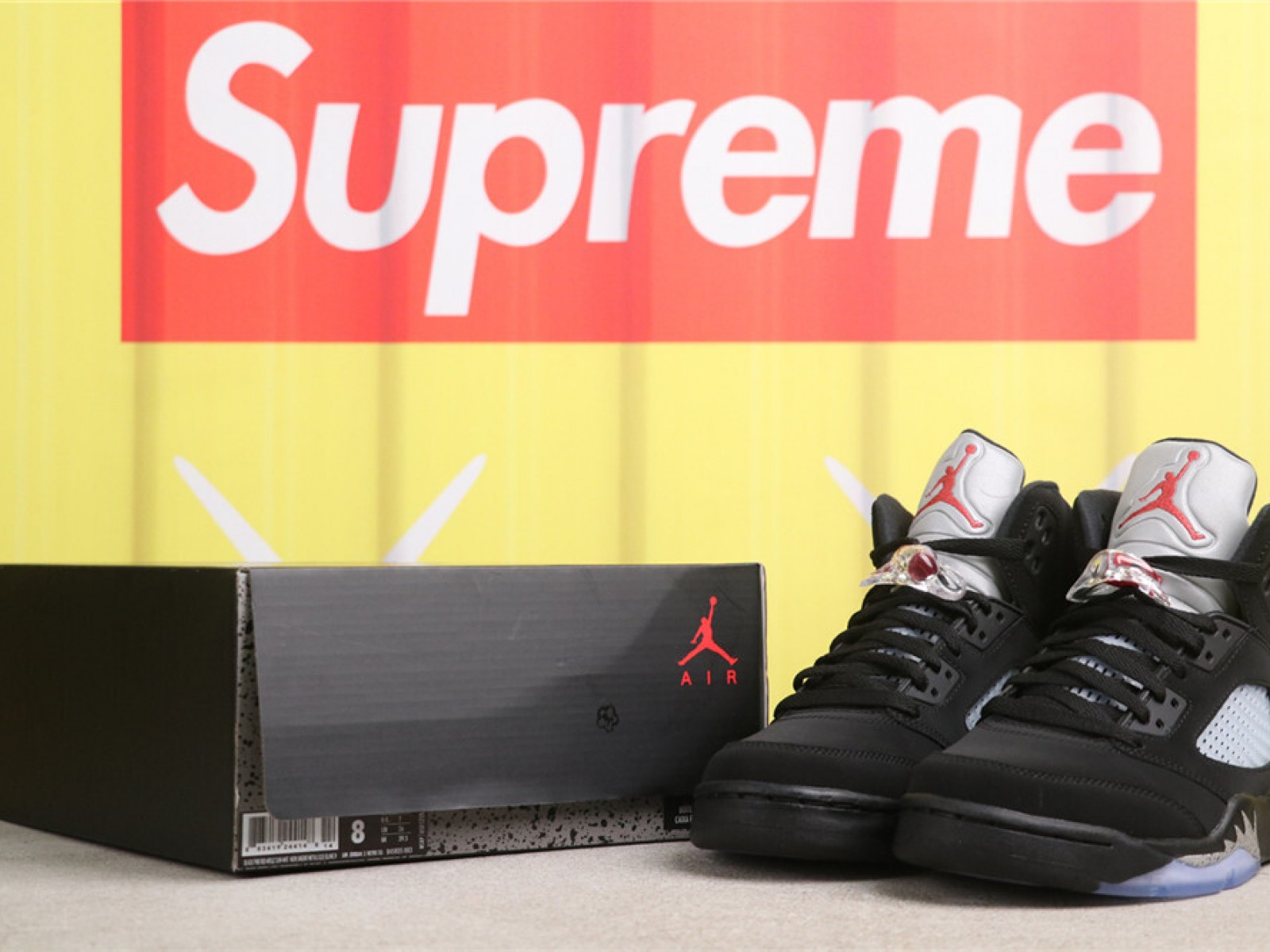 Air Jordan 5 Metallic Black 845035-003
