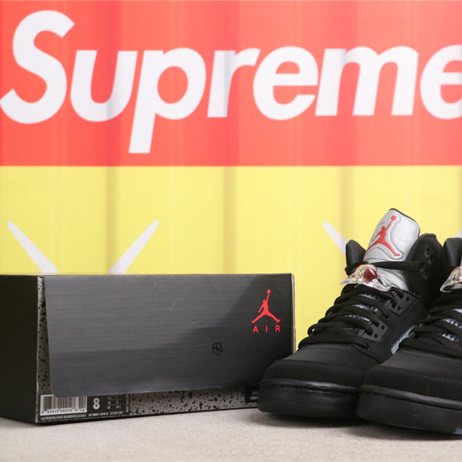 Air Jordan 5 Metallic Black 845035-003