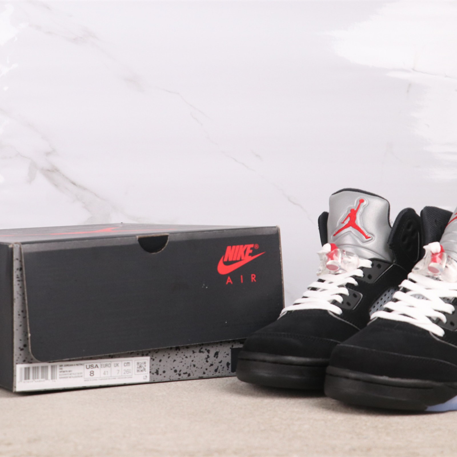 Air Jordan 5 Black Metallic Reimagined HF3975-001
