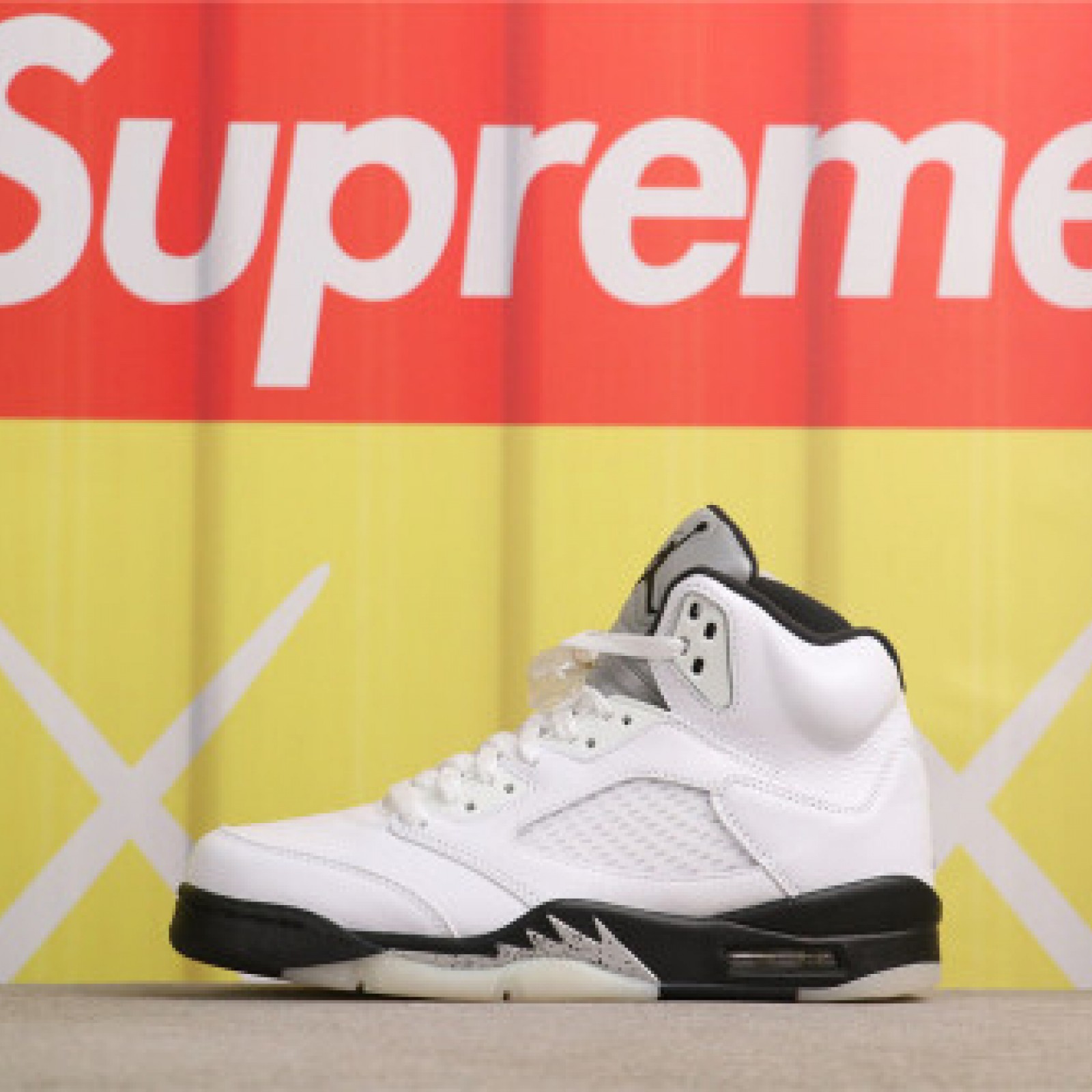 Air Jordan 5 White Black Sail Metallic Silver DD0587-110