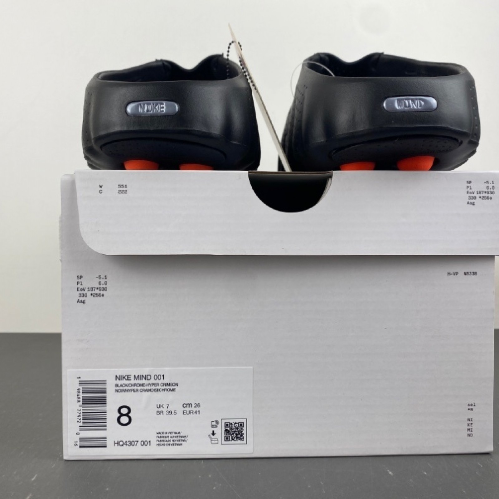 Nike Mind 001 HQ4307-001 Black size 36-45