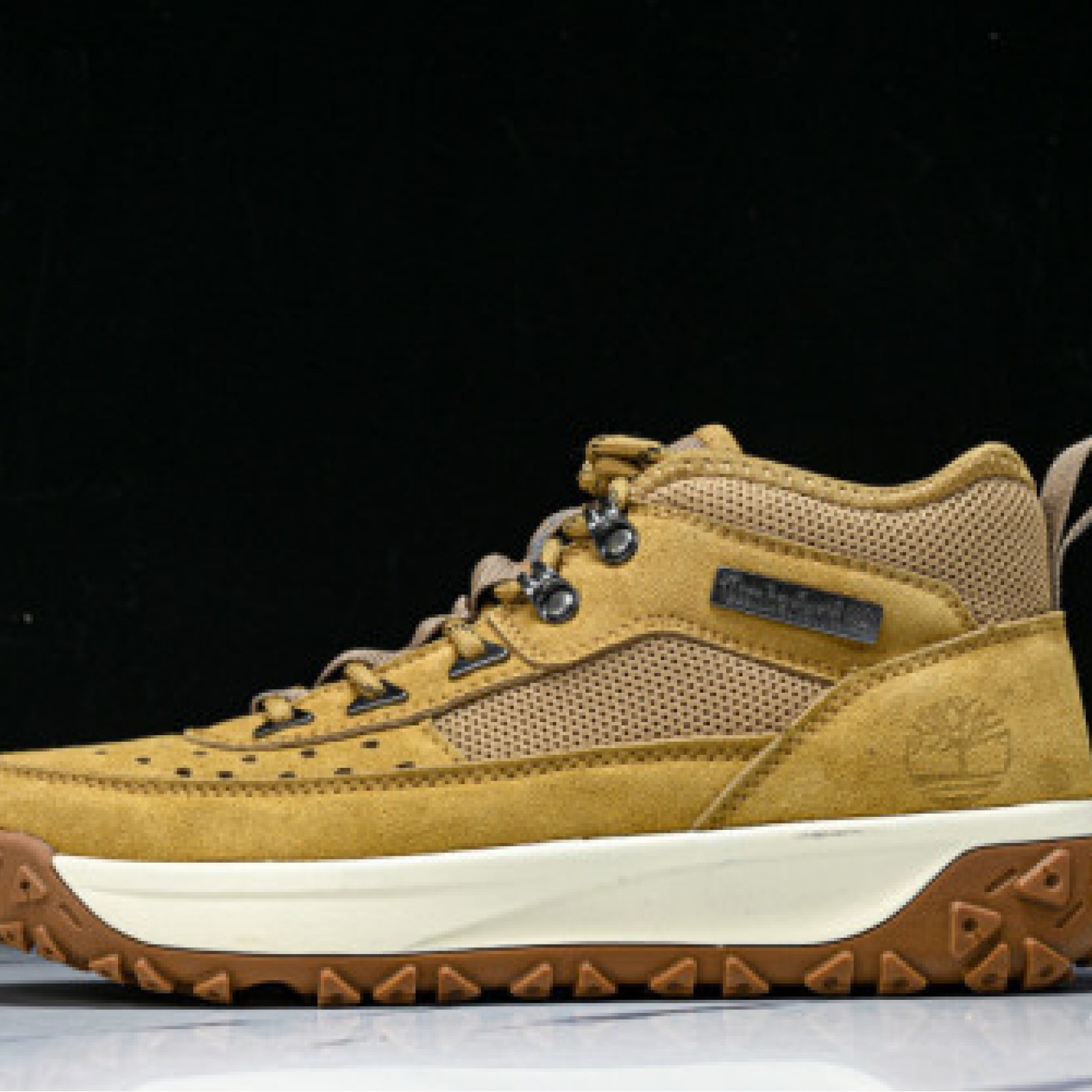 Outdoor Mid Top Dr. Martens Boots - Khaki/White | TB100-2525