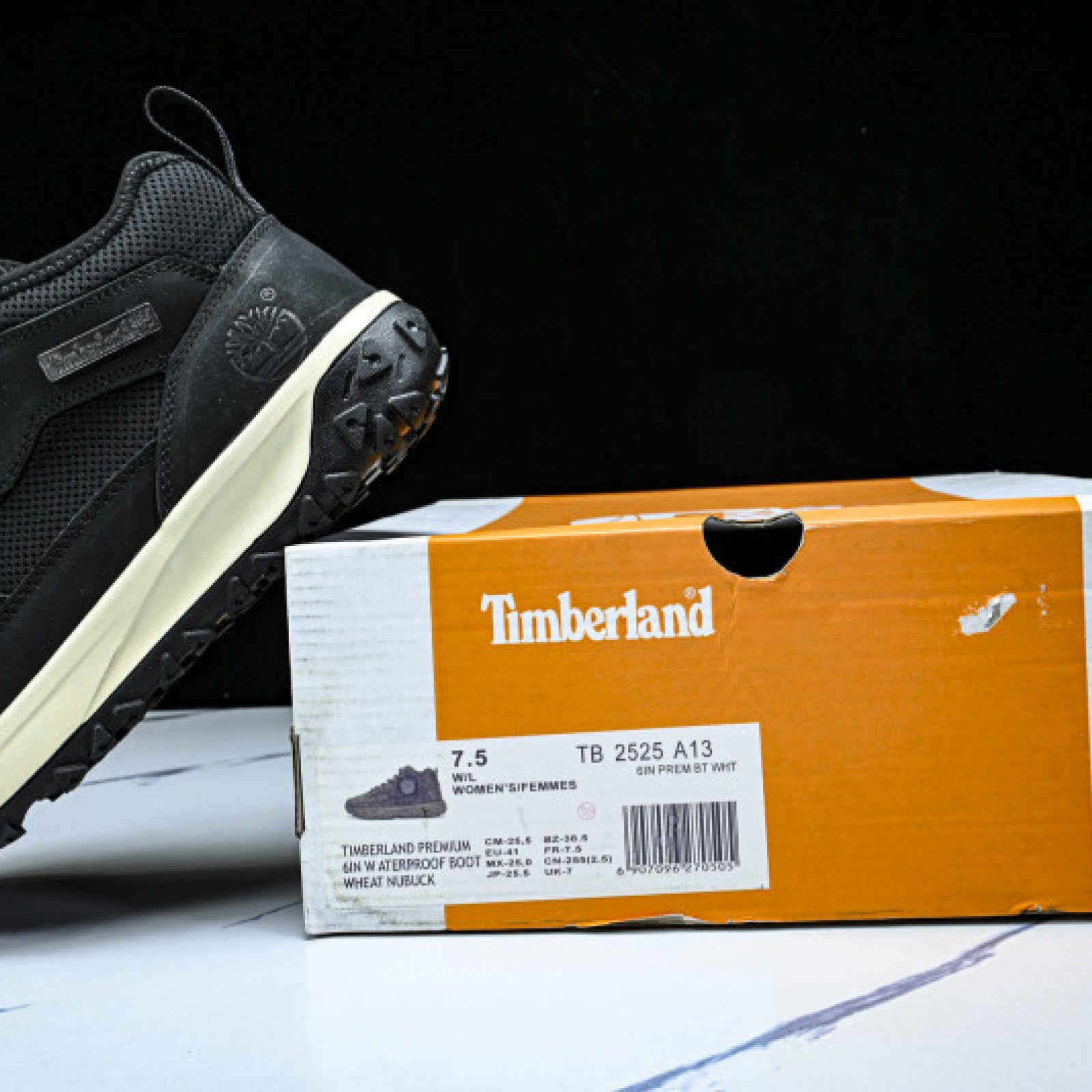 Outdoor Mid Top Dr. Martens Boots - Black/Beige | TB2525-A13