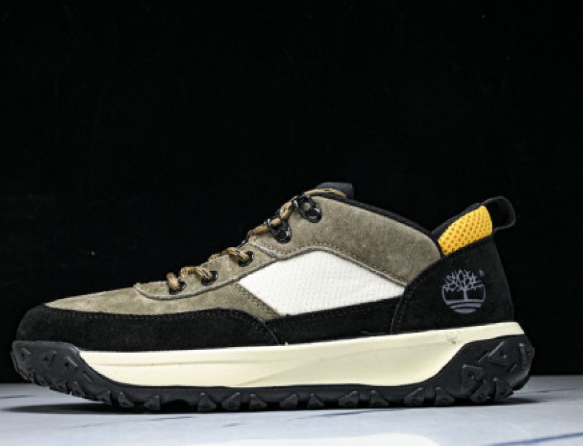 Outdoor Low Top Casual Shoes - Brown/Black/White/Orange | TBA42EW-997