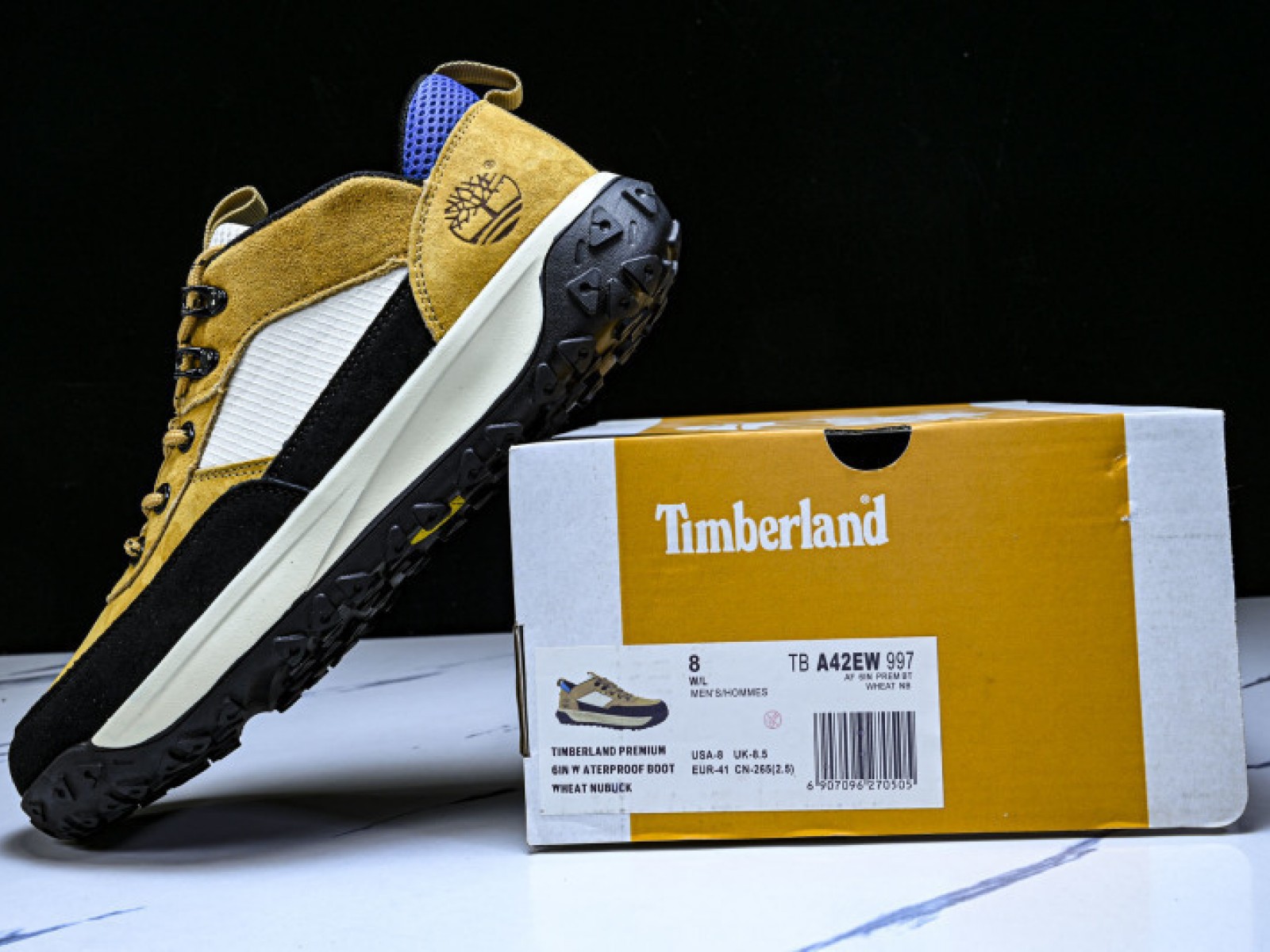 Outdoor Low Top Casual Shoes - Navy Blue/Khaki/Black/White | TBA42EW-997