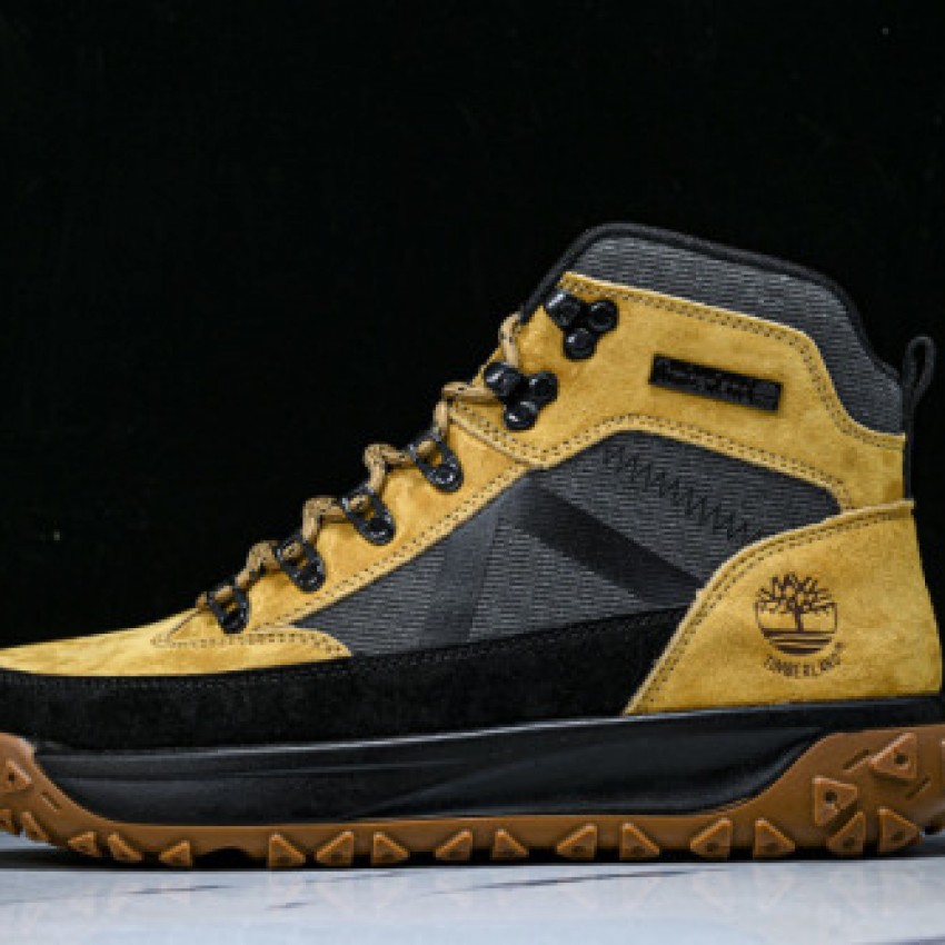 Outdoor High Top Dr. Martens Boots - Khaki/Black/Brown | TBA67JC-997