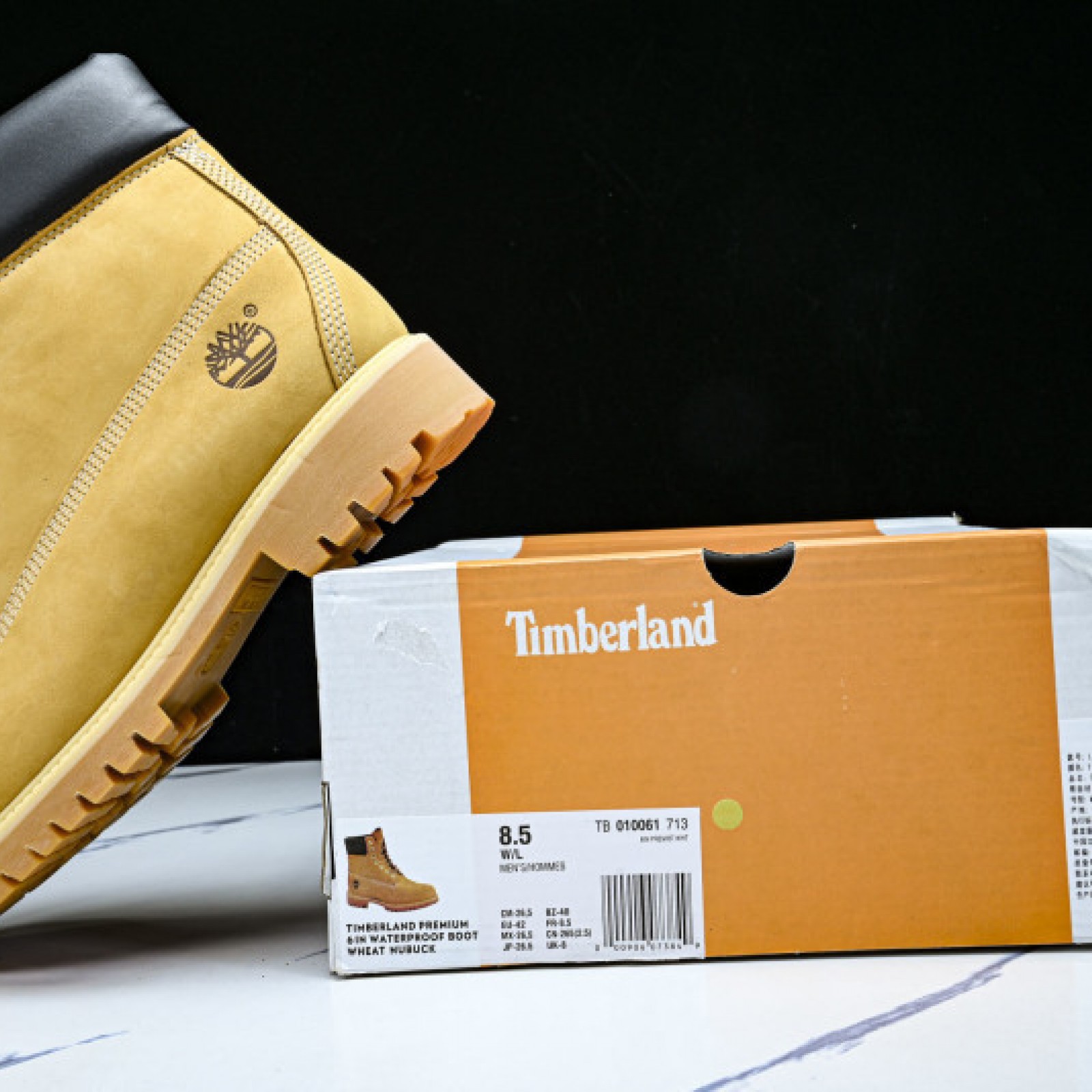 Classic Unisex High Top Boots - Khaki/Orange/Black | TB010061-713