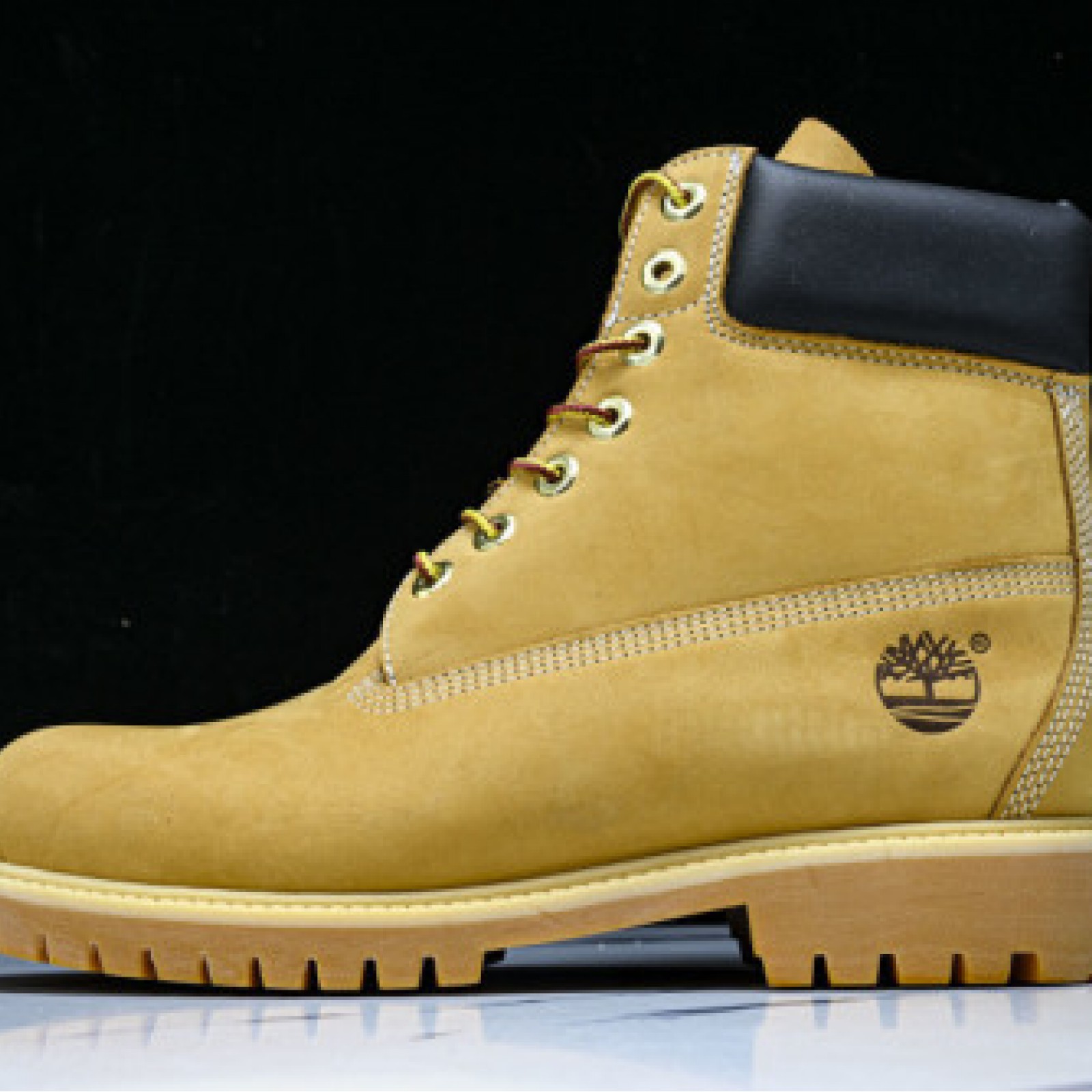 Classic Unisex High Top Boots - Khaki/Orange/Black | TB010061-713