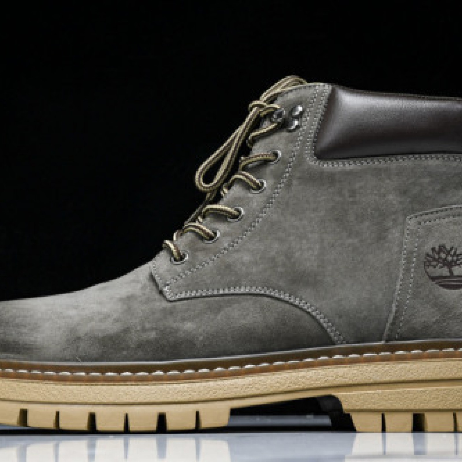 Outdoor Mid Top Casual Shoes - Concrete Grey/Black/Brown | TB10076
