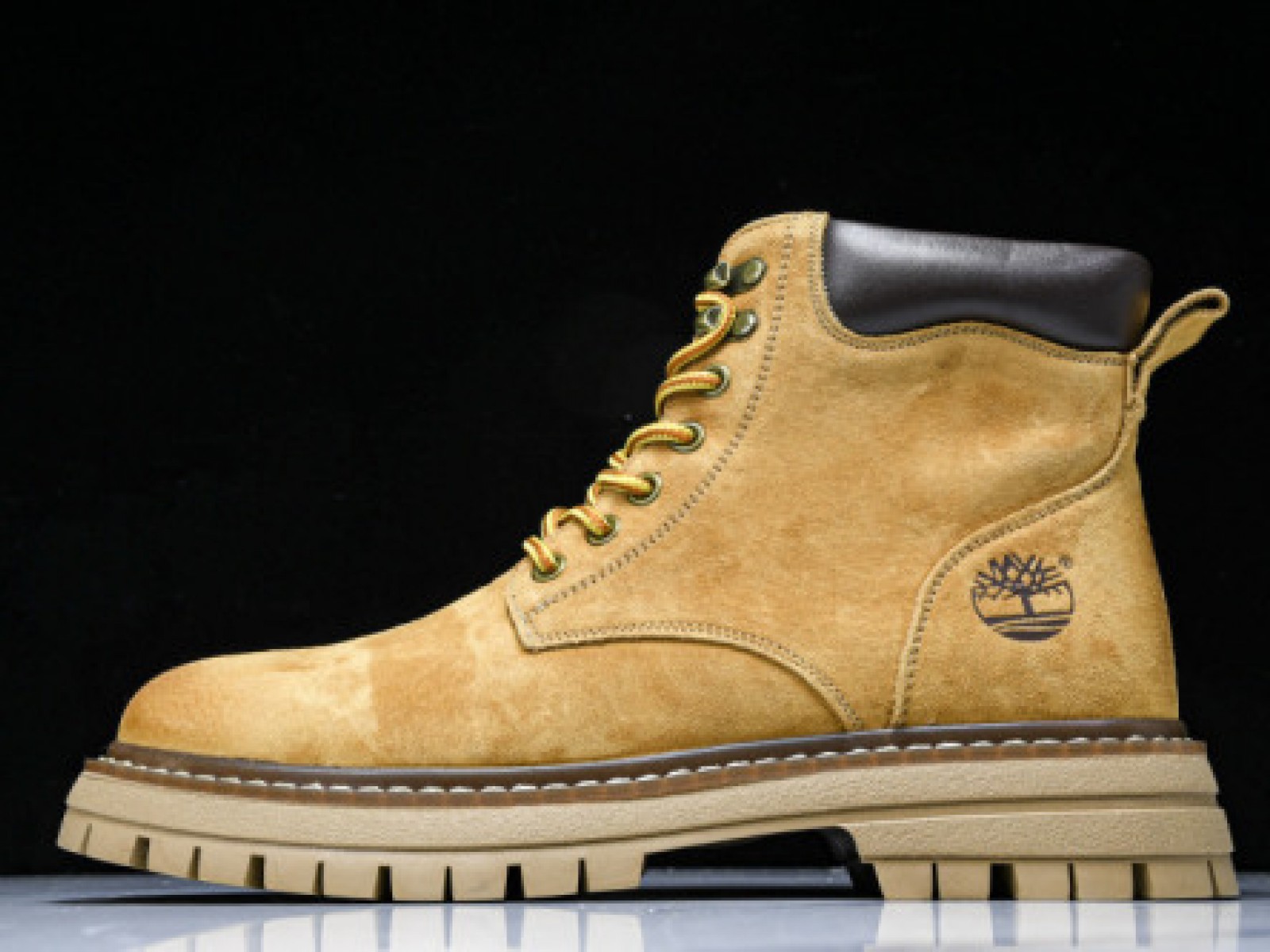 OUTDOOR MID TOP CASUAL SHOES SERIES KHAKI/BLACK TB10078