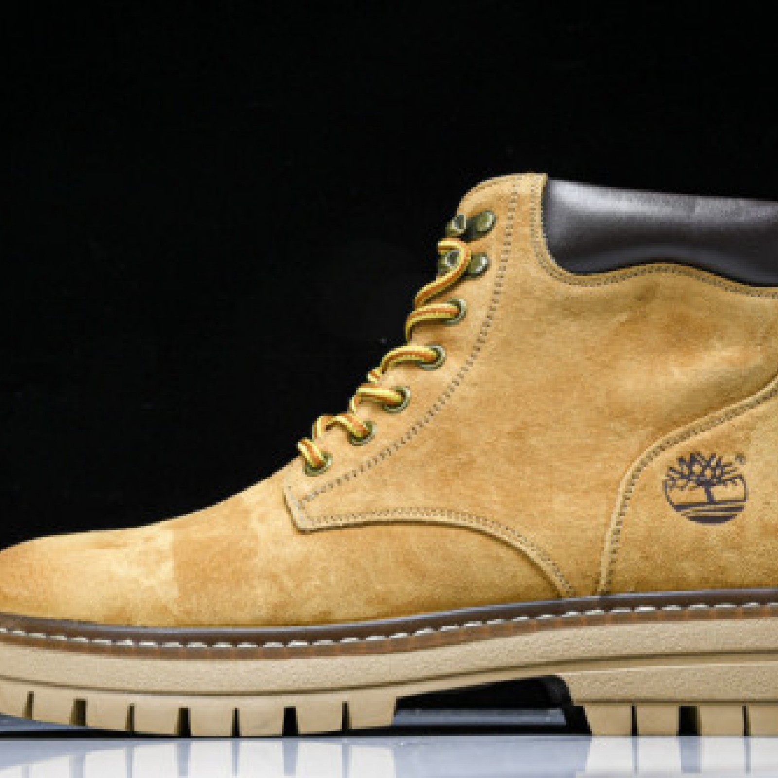 OUTDOOR MID TOP CASUAL SHOES SERIES KHAKI/BLACK TB10078