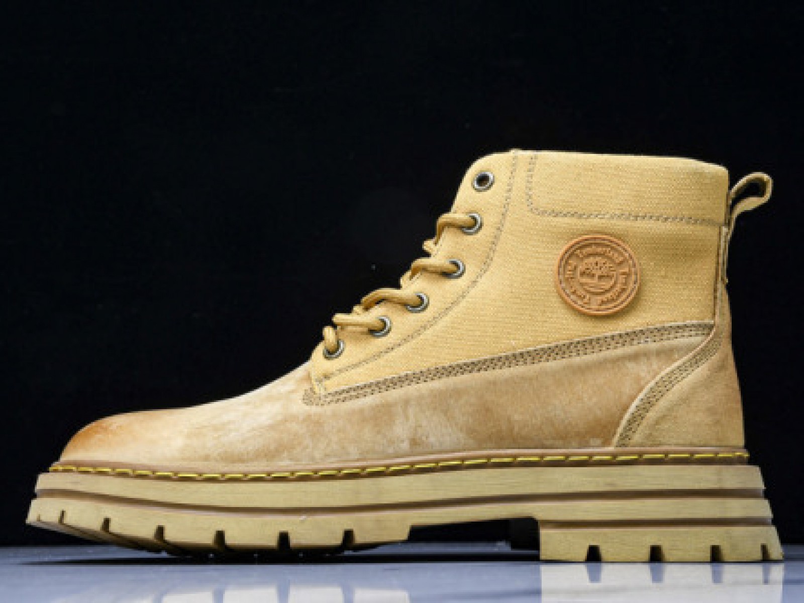 Timberland Outdoor High Top Casual Boots - Khaki/Earthy Yellow | TB23066