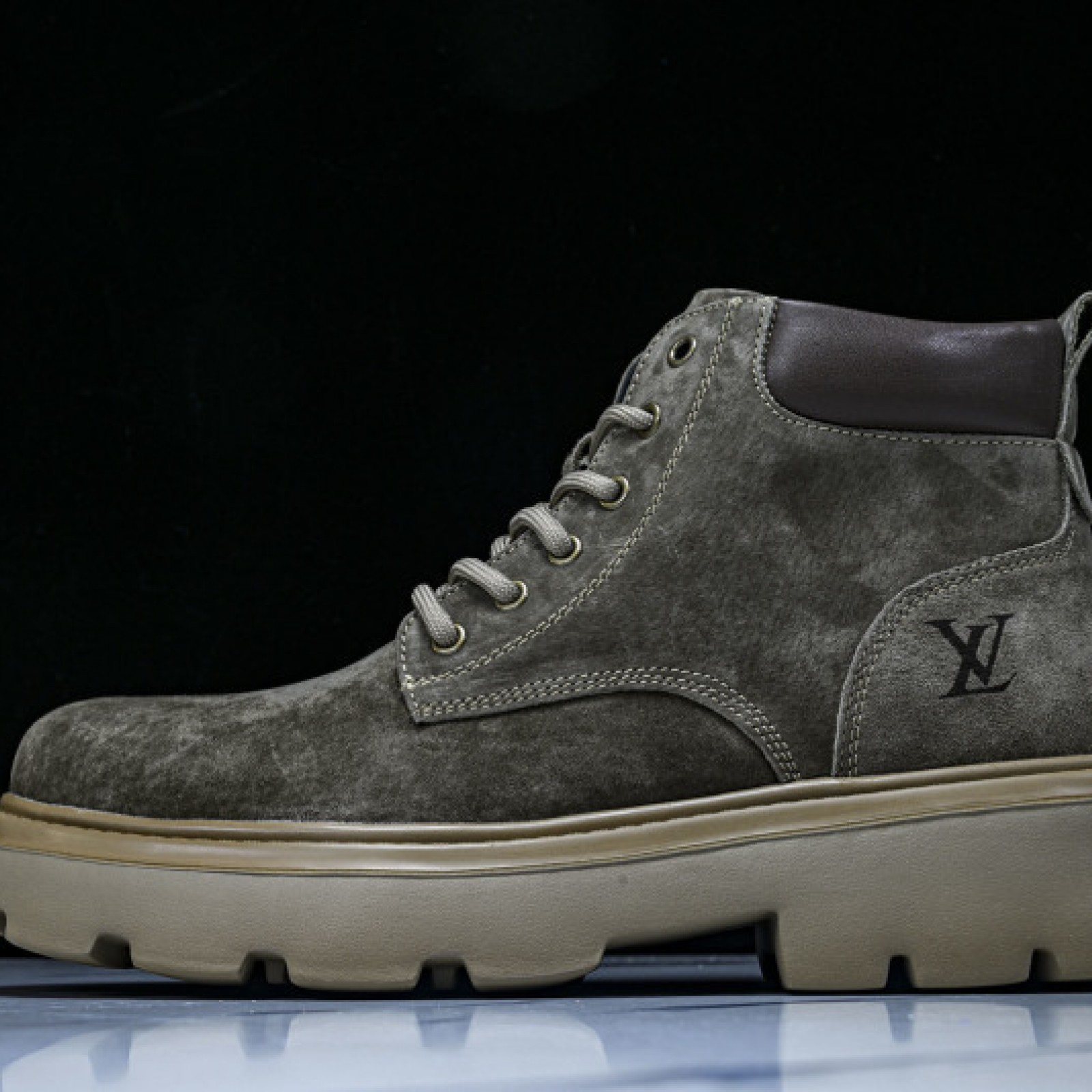 Dr. Martens Yellow Martin Boots with Light Sole - Green/Brown