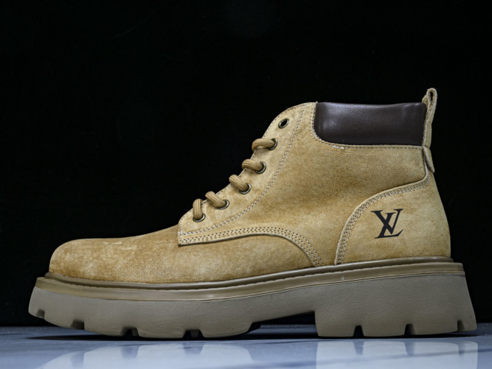 Dr. Martens Yellow Martin Boots with Light Sole - Yellow/Brown/Black