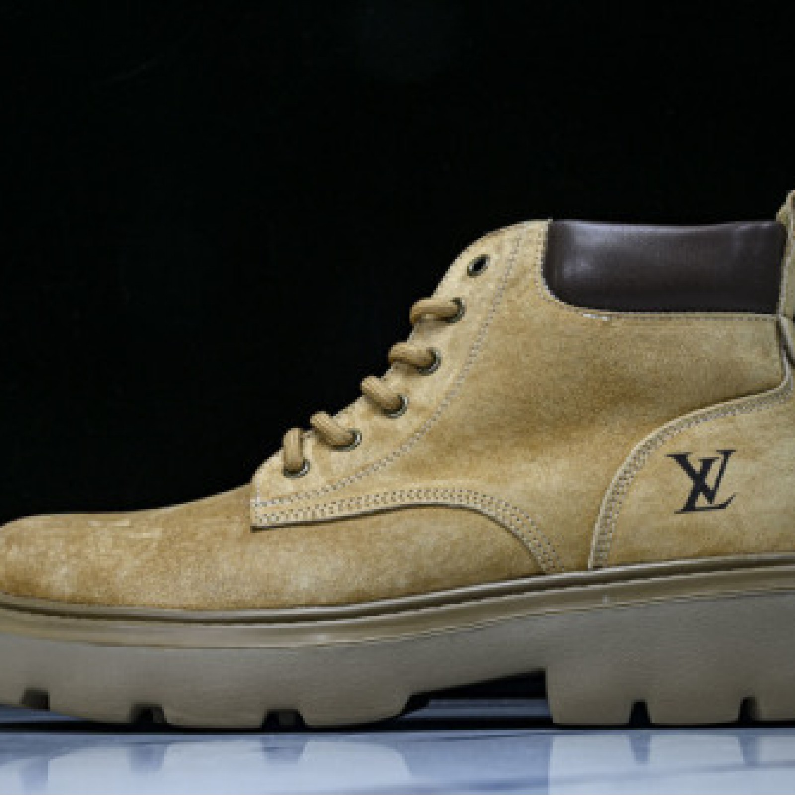 Dr. Martens Yellow Martin Boots with Light Sole - Yellow/Brown/Black