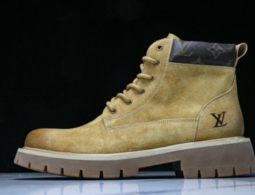 Dr. Martens Yellow Martin Boots with Light Sole - Yellow/Brown/Black