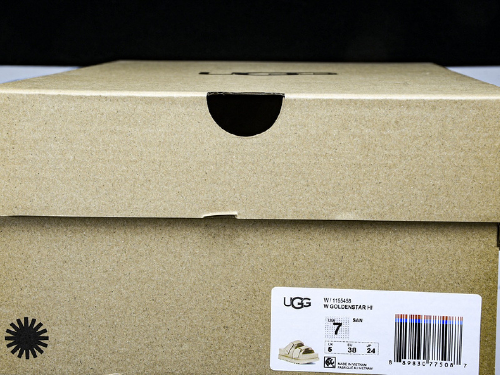 Ladies Open Toe One Shoulder Slippers - Khaki/Light Wheat