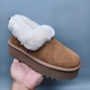 UGG Casual Shoes with Thick Soles - Maroon
