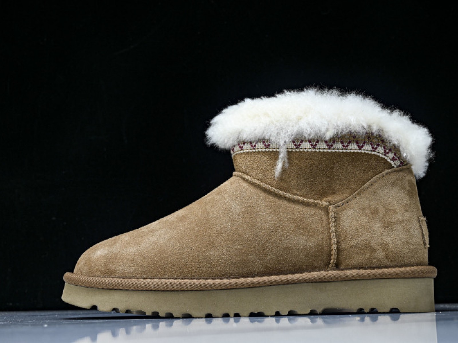 Womens Low-Top Casual Snow Boots - Brown