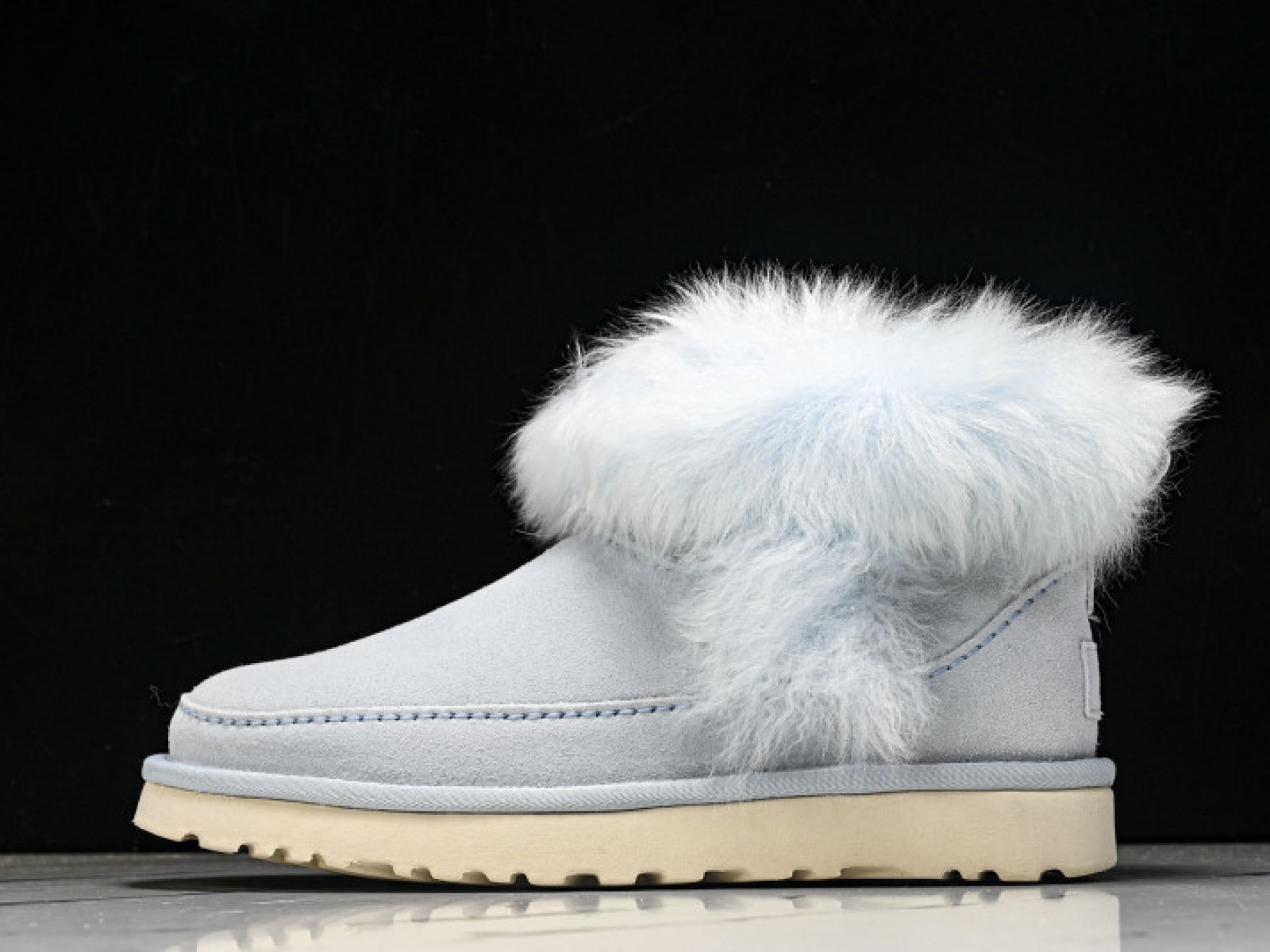 Casual Short Snow Boots - Grey