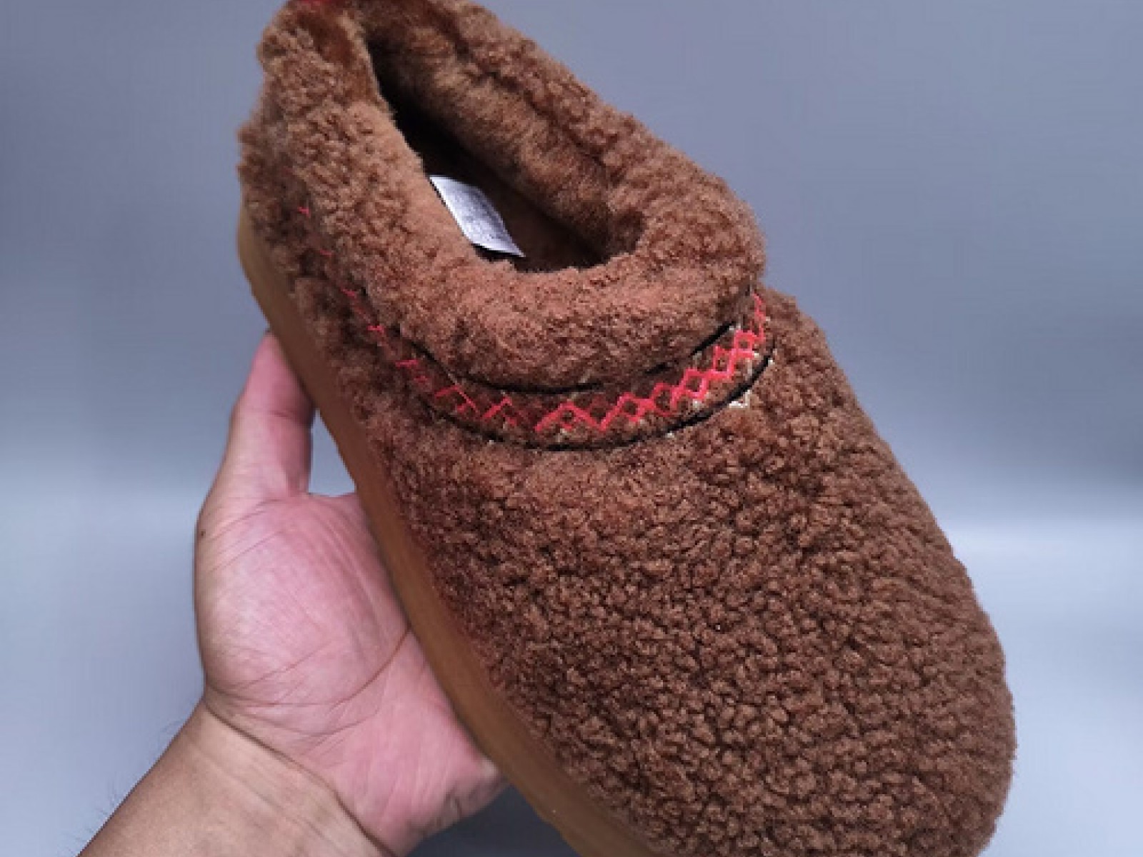 UGG Ethnic Style Teddy Roll Slippers - Brown