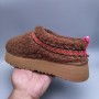 UGG Ethnic Style Teddy Roll Slippers - Brown