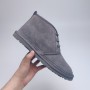 Fur Integrated Casual Unisex Slippers - Grey