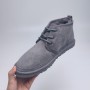 Fur Integrated Casual Unisex Slippers - Grey