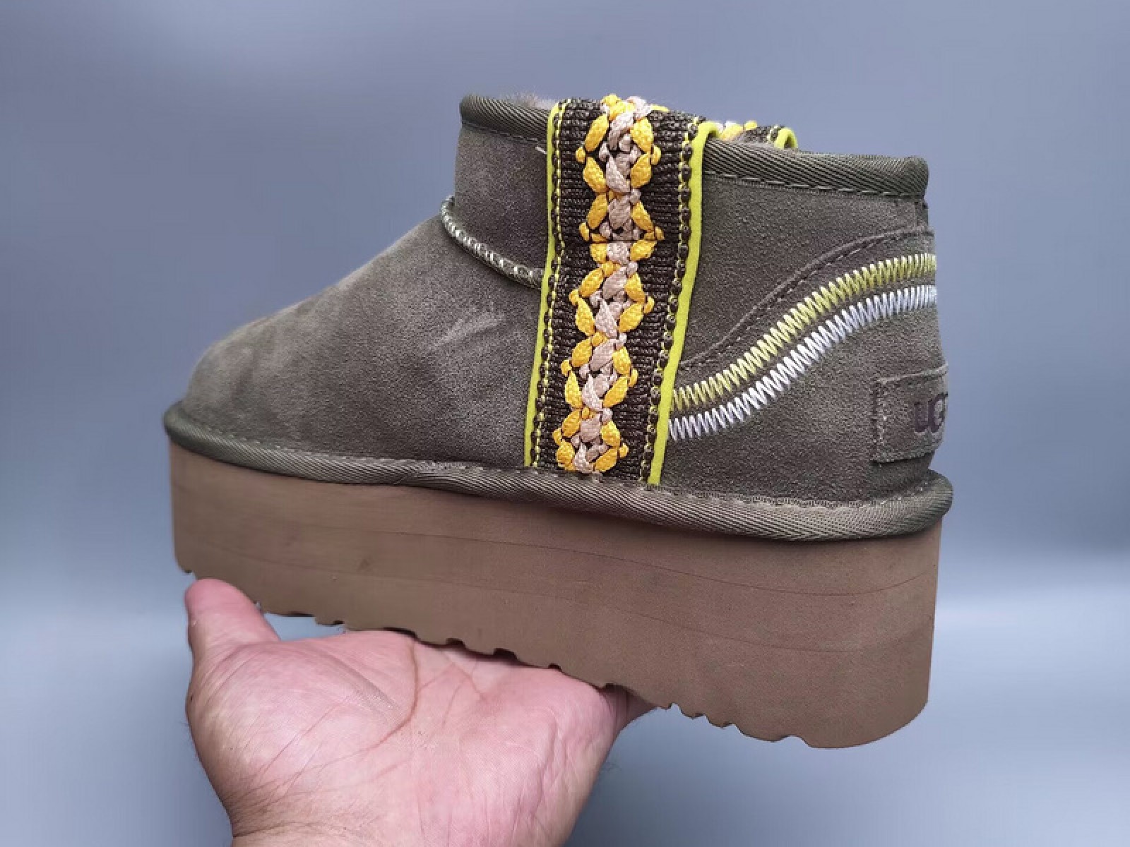 Ethnic Style Classic Thick Sole Slippers - Green