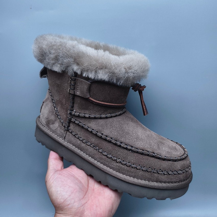 UGG Mid-Top Braided Casual Shoes - Brown