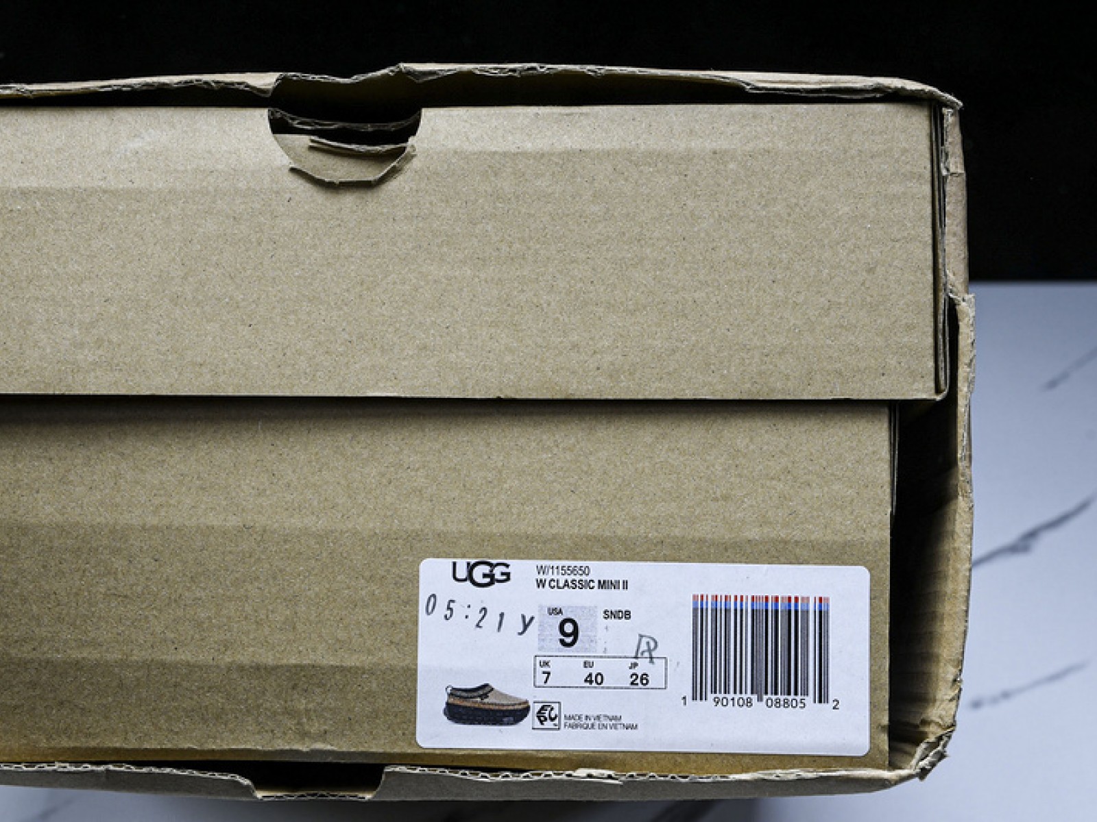 UGG Slip On Casual Shoes - Black/Brown (Womens)