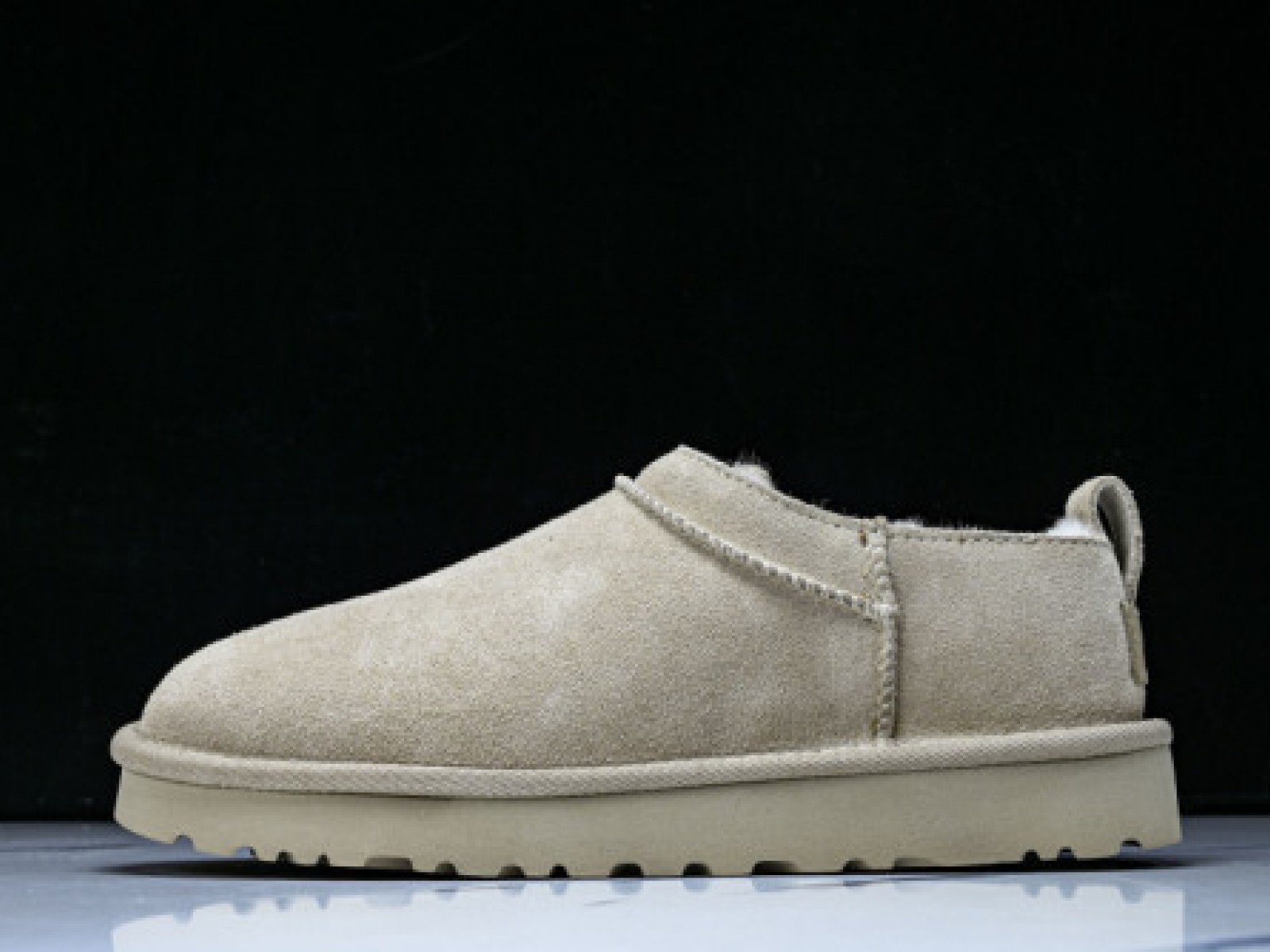 Comfortable Wooden Clog Mules - Light Gray