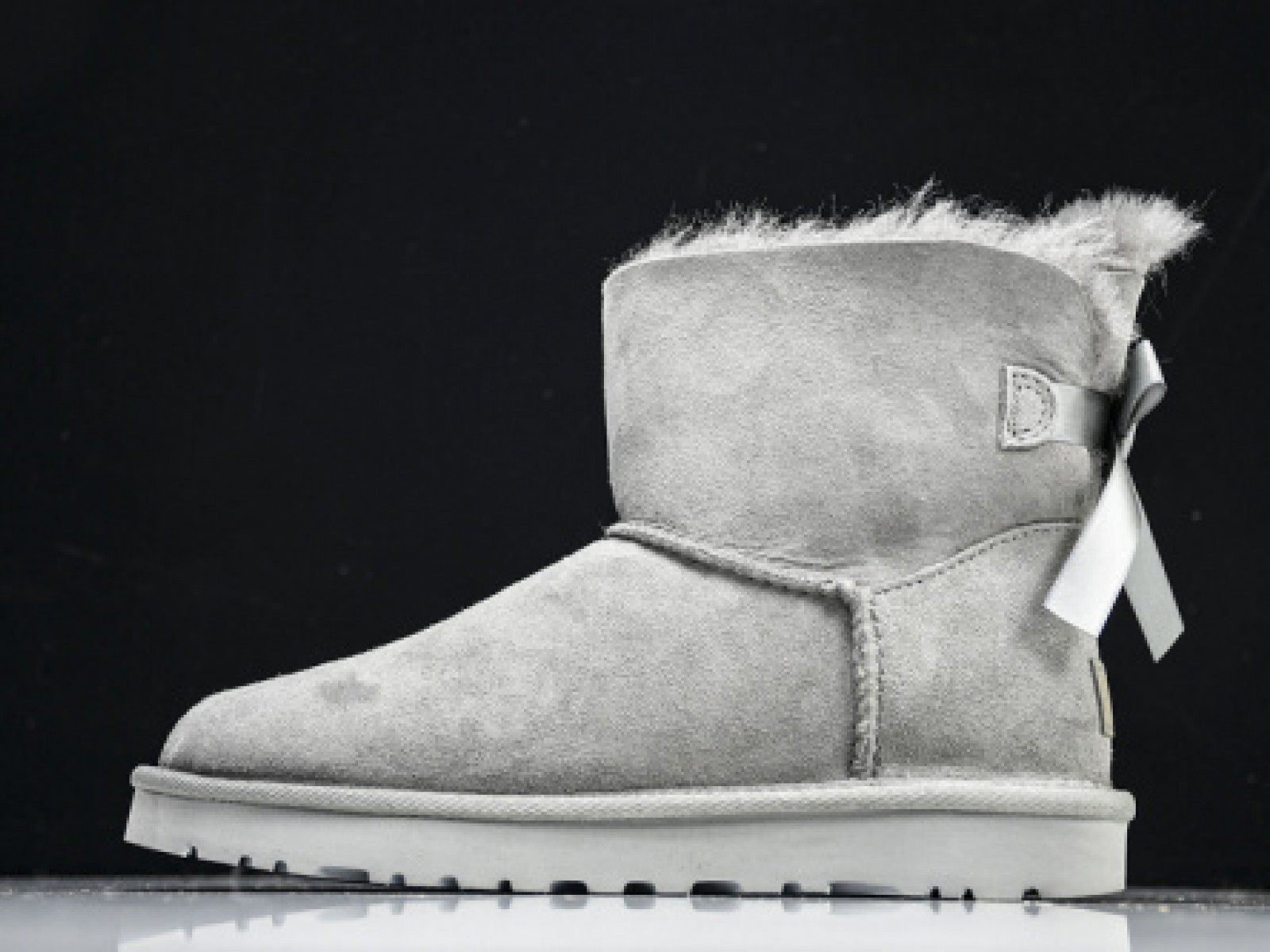 UGG Mini Bailey Bow II Boots - Grey