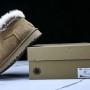 Womens 2025 Winter Snow Boots - Anti-Slip Woolen Ankle Boots Brown/White