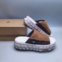 UGG Tire-Sole Slippers - Brown/White