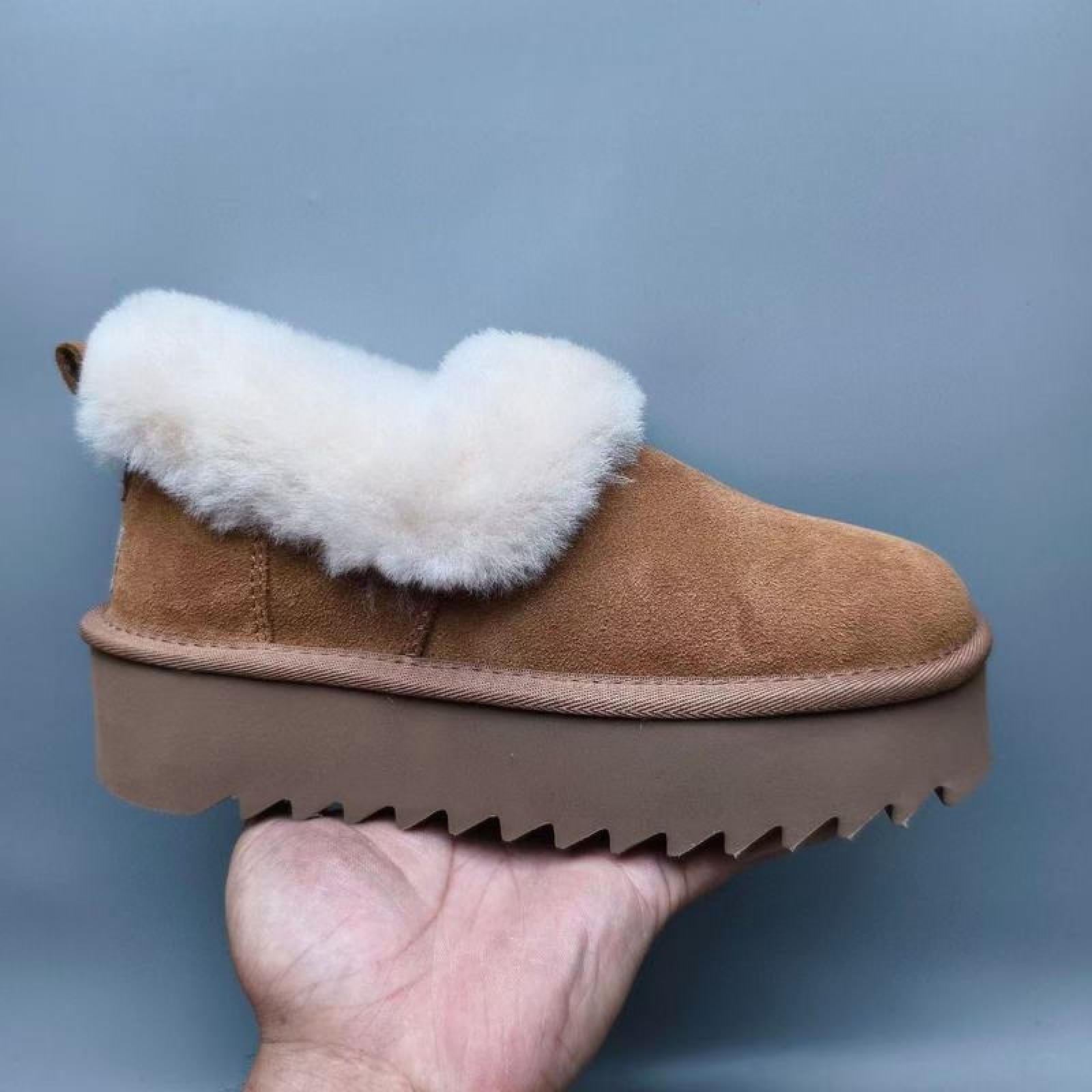 UGG Casual Shoes with Thick Soles - Maroon