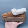 UGG Casual Shoes with Thick Soles - Maroon